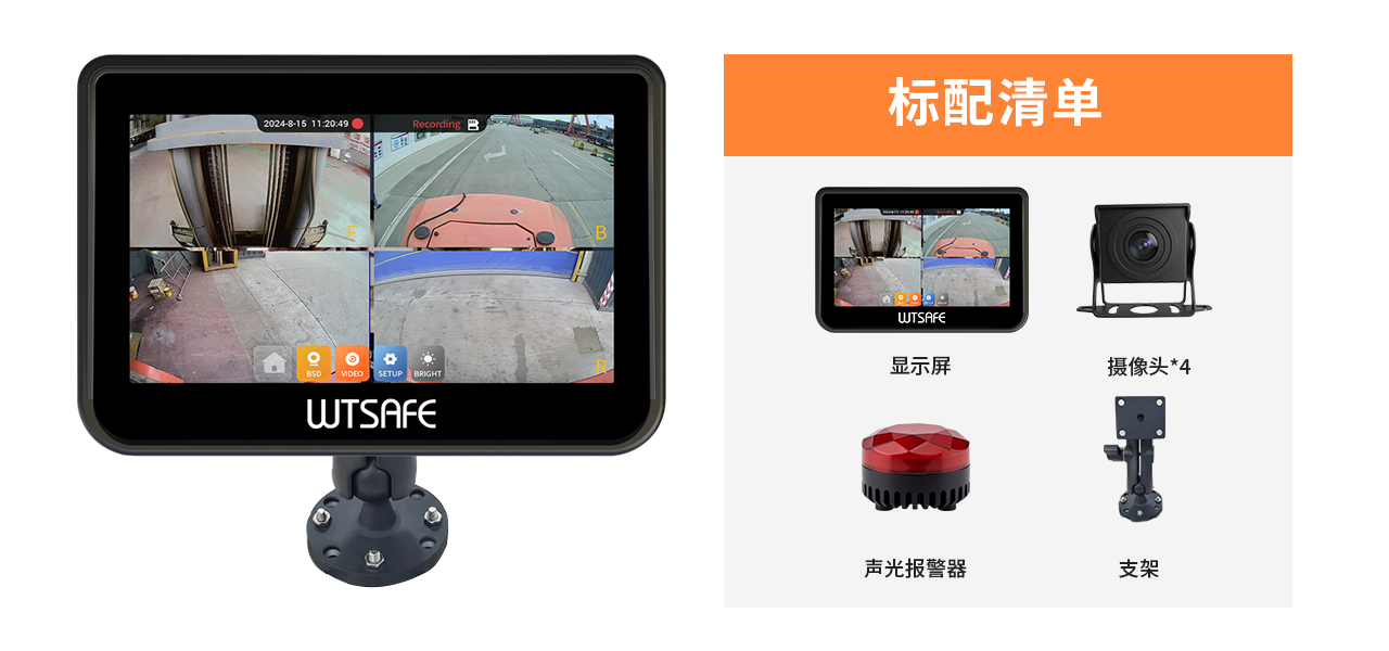 唯创安全SF -415叉车盲区监测预警系统标配清单.png